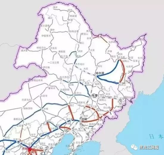 吉林省,辽宁省实现快速铁路直接连通,形成东北地区东部的高速铁路环网